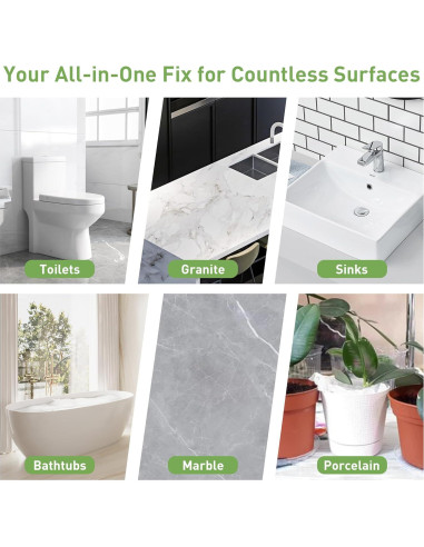 Kit de Reparación de Superficies PIBEIBUK - Baños, Azulejos, Encimeras