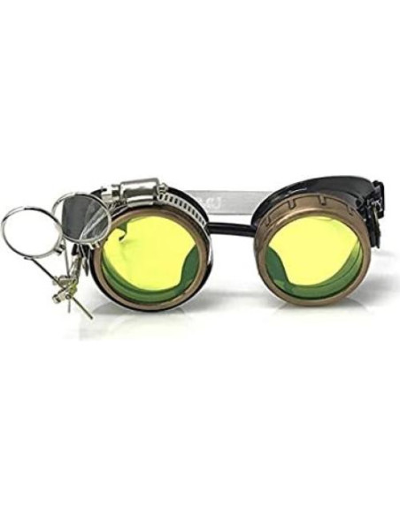 Gafas Steampunk UMBRELLALABORATORY con Lentes Verdes y Lupa Gafas Steampunk UMBRELLALABORATORY con Lentes Verdes y Lupa