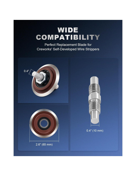 Cuchilla de Repuesto CREWORKS para Desforradora de Cables 1.5-25 mm