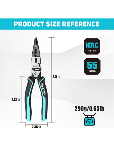 Alicates Multifuncionales DURATECH 6-en-1 21.6 cm