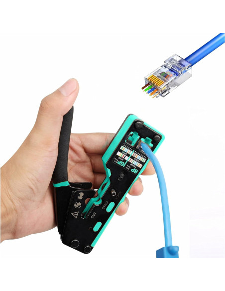 Kit de Herramientas de Crimpado RJ45 Dasxskj Cat6 Cat5e