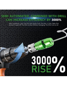 Destripador de Cables Eléctrico 5 PCS - 14-12-10-8-6AWG 2