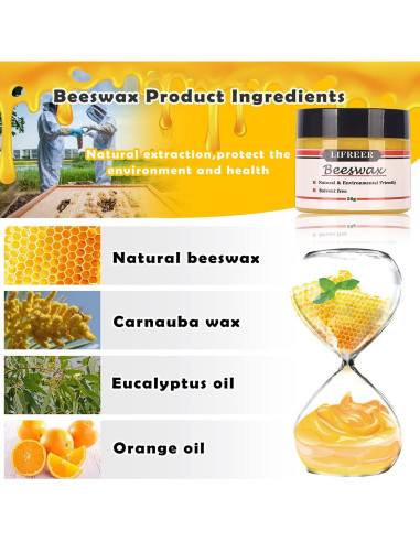 Kit de Reparación de Madera Lifreer 42 Piezas - Relleno y Marcadores