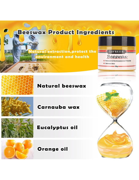 Kit de Reparación de Madera Lifreer 42 Piezas - Relleno y Marcadores