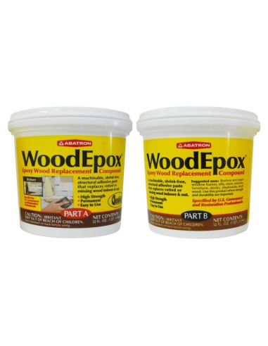Masilla Epóxica Abatron WoodEpox 2 Cuartos para Madera