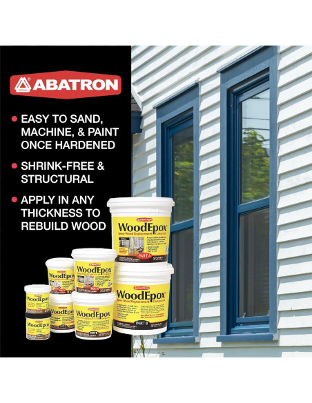 Masilla Epóxica Abatron WoodEpox 2 Cuartos para Madera