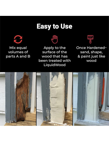 Masilla Epóxica Abatron WoodEpox 2 Cuartos para Madera