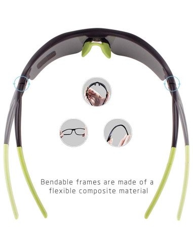 Gafas de sol deportivas BangLong con 5 lentes UV400