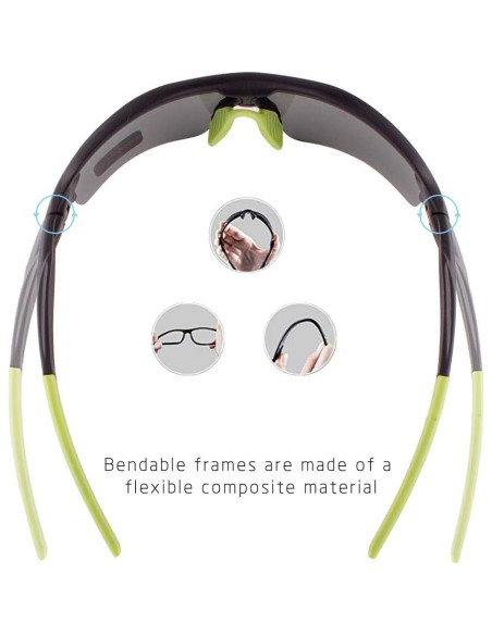 Gafas de sol deportivas BangLong con 5 lentes UV400