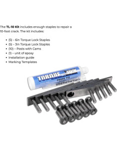 Kit de Reparación de Grietas Estructurales Torque Lock TL-10 2