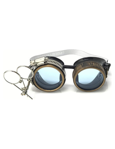 Gafas Steampunk UMBRELLALABORATORY con Lentes Neón 3D Gafas Steampunk UMBRELLALABORATORY con Lentes Neón 3D