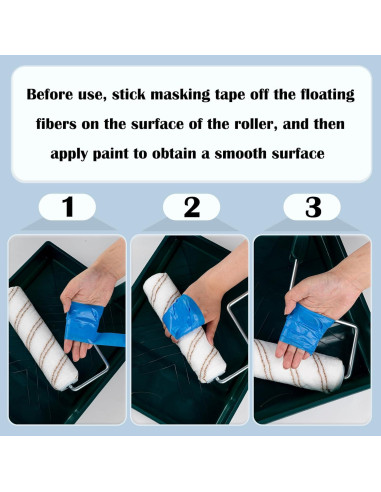 Kit de Rodillo de Pintura Mister Rui 9" (22.86 cm) 11 Piezas