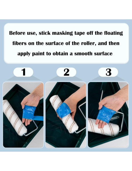 Kit de Rodillo de Pintura Mister Rui 9" (22.86 cm) 11 Piezas