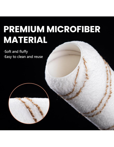 Kit de Rodillo de Pintura Mister Rui 9" (22.86 cm) 11 Piezas