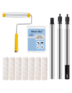 Kit de Rodillos de Pintura Mister Rui 10 Paquete Microfibra 9"