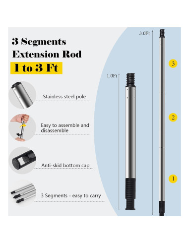 Kit de Rodillos de Pintura Mister Rui 10 Paquete Microfibra 9"