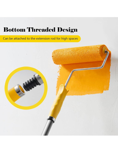 Kit de Rodillos de Pintura Mister Rui 10 Paquete Microfibra 9"