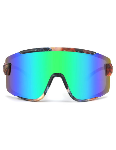Gafas de Ciclismo FEISEDY B2944 UV400 Verde Espejado