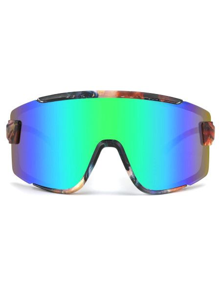 Gafas de Ciclismo FEISEDY B2944 UV400 Verde Espejado