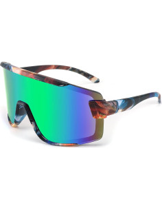 Gafas de Ciclismo FEISEDY B2944 UV400 Verde Espejado 2