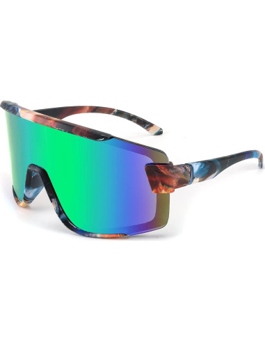 Gafas de Ciclismo FEISEDY B2944 UV400 Verde Espejado