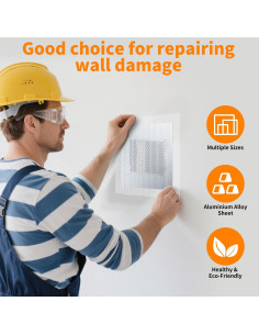 Kit de Parcheo de Pared 15 Piezas Malla Autoadhesiva Wznbjlx 2