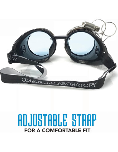 Gafas Steampunk UMBRELLALABORATORY con Lentes Neón 3D