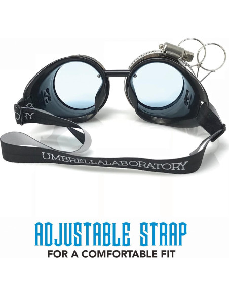 Gafas Steampunk UMBRELLALABORATORY con Lentes Neón 3D Gafas Steampunk UMBRELLALABORATORY con Lentes Neón 3D