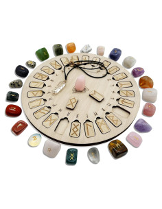 Conjunto de Runas de Cristal Yooker para Meditación y Sanación