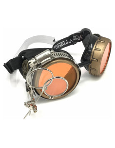 Gafas Steampunk UMBRELLALABORATORY con Lentes Naranjas