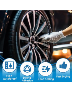 Adhesivo para Reparación de Neumáticos Hzutloer 100ml x2 2