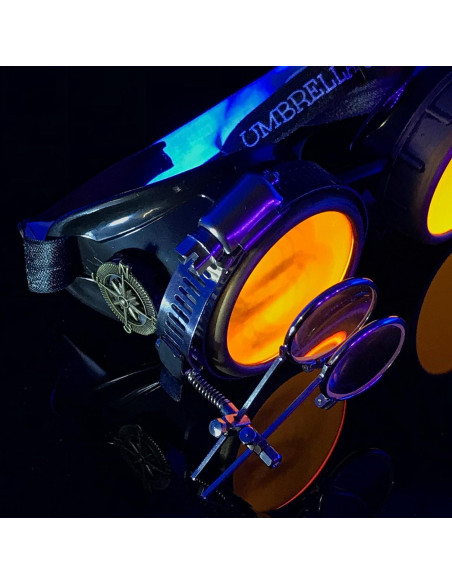 Gafas Steampunk UMBRELLALABORATORY con Lentes Naranjas Gafas Steampunk UMBRELLALABORATORY con Lentes Naranjas