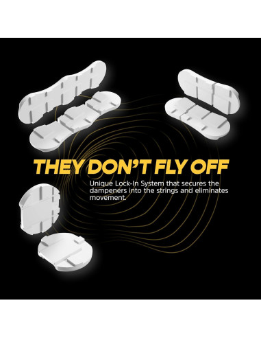 Amortiguador de Raqueta de Tenis Impacter - 3 Piezas - Silicona