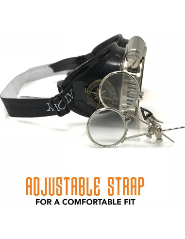 Gafas Steampunk UMBRELLALABORATORY con Lentes Naranjas