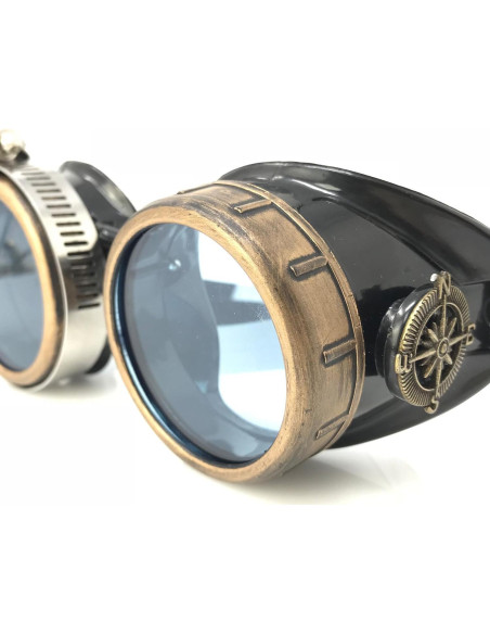 Gafas Steampunk Victoriano con Lentes de Lupa y Color