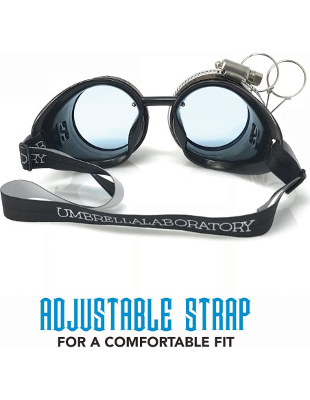 Gafas Steampunk Victoriano con Lentes de Lupa y Color