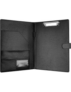 Portafolio Profesional MOWPOG Negro con Clipboard A4 2