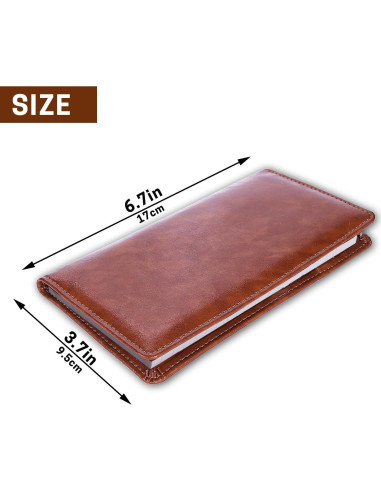 Cubierta de Chequera de Cuero Sintético Aurya con Divisor