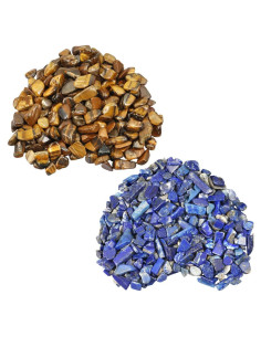 Piedras Chips Ojo de Tigre y Lapis Lazuli SUNYIK 227g