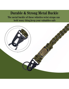 Llavero de Paracord Trenzado 2 Pcs con Bandera EE. UU. 2