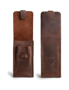 Estuche de Cigarros de Cuero Hide &amp; Drink - Triple Marrón Bourbon 2