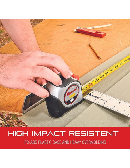 Cinta Métrica Retráctil Starrett Exact Plus 4.88 m Nylon