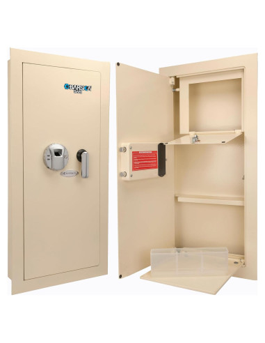 Caja Fuerte Biométrica de Pared Barska 80 cm - Seguridad con Huella Digital