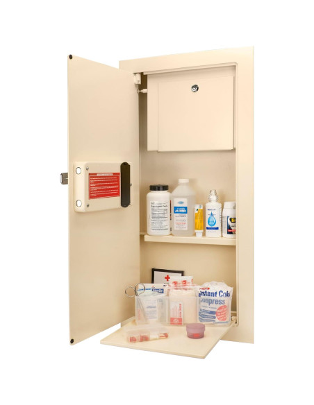 Caja Fuerte Biométrica de Pared Barska 80 cm - Seguridad con Huella Digital