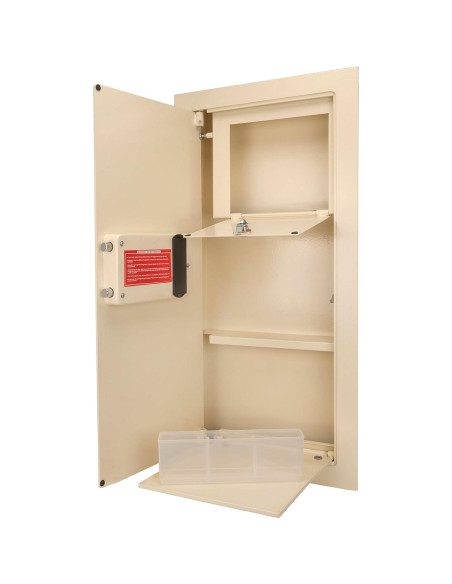 Caja Fuerte Biométrica de Pared Barska 80 cm - Seguridad con Huella Digital