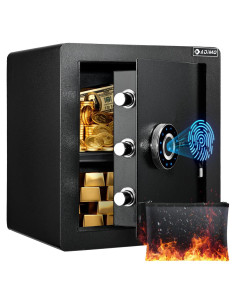 Caja Fuerte Biométrica ADIMO Ignífuga 1.6 Pies Cúbicos