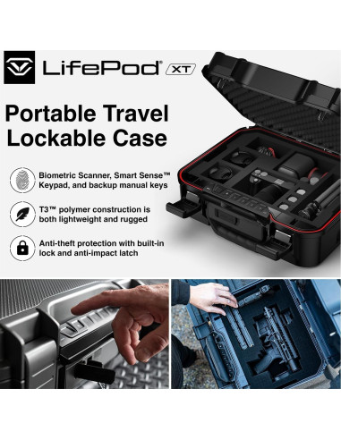 Caja Fuerte Biométrica Impermeable VAULTEK LifePod XT