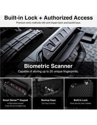 Caja Fuerte Biométrica Impermeable VAULTEK LifePod XT