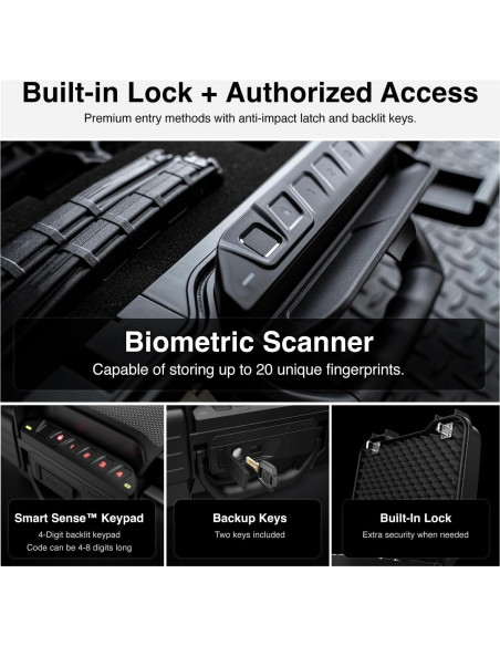 Caja Fuerte Biométrica Impermeable VAULTEK LifePod XT