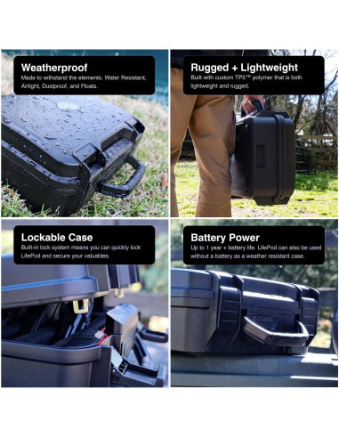 Caja Fuerte Biométrica Impermeable VAULTEK LifePod XT